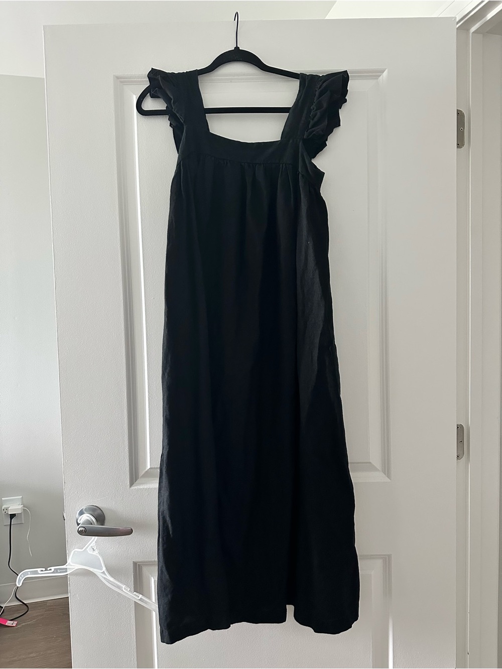 a new day Black Maxi Dress with Ruffle Straps